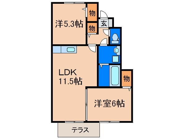 エデンナＣの物件間取画像